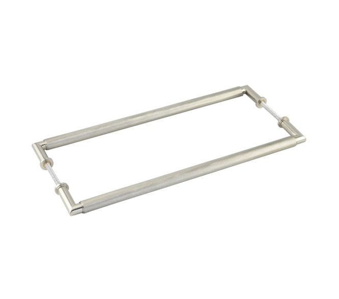 Burlington BUR140B2B Piccadilly Pull Handles - Back-to-Back - 425mm c/c - Satin Nickel