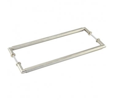 Burlington BUR140B2B Piccadilly Pull Handles - Back-to-Back - 425mm c/c - Satin Nickel