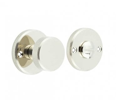 Burlington BUR180 Knurled Bathroom Turn & Release - Polished Nickel