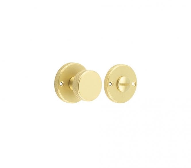 Burlington BUR180 Knurled Bathroom Turn & Release - Satin Brass