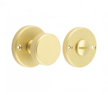 Burlington BUR180 Knurled Bathroom Turn & Release - Satin Brass