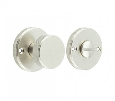 Burlington BUR180 Knurled Bathroom Turn & Release - Satin Nickel