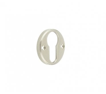 Burlington BUR181 Knurled Euro Profile Escutcheon - Satin Nickel