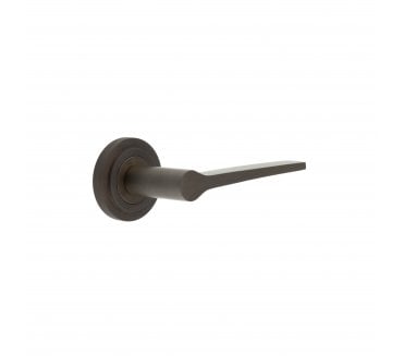 Burlington BUR20 Knightsbridge Door Handle On Stepped Rose - Dark Bronze