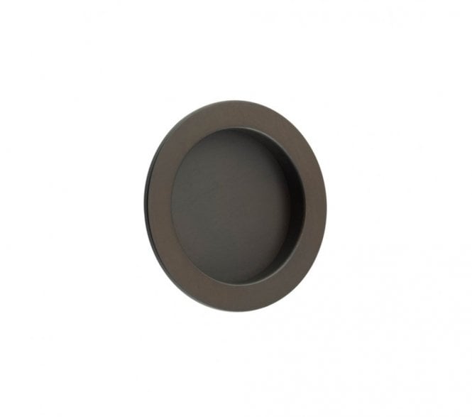 Burlington BUR215 Circular Sliding Flush Pull - Dark Bronze