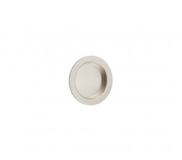 Burlington BUR215 Circular Sliding Flush Pull - Satin Nickel