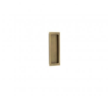 Burlington BUR225 Rectangular Sliding Flush Pull - Antique Brass