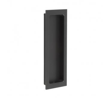 Burlington BUR225 Rectangular Sliding Flush Pull - Matt Black