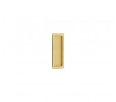 Burlington BUR225 Rectangular Sliding Flush Pull - Satin Brass