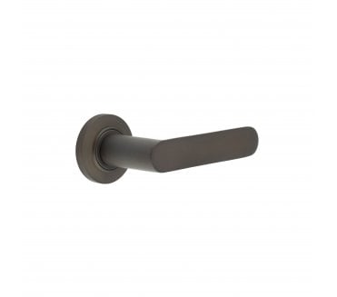 Burlington BUR25 Kensington Door Handle On Plain Rose - Dark Bronze