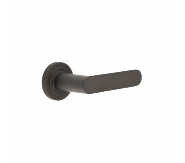 Burlington BUR25 Kensington Door Handle On Stepped Rose - Dark Bronze