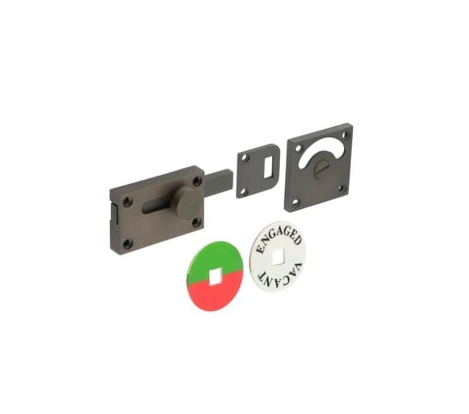 Burlington BUR2552 Bathroom Indicator Lock - Dark Bronze