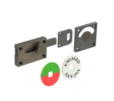 Burlington BUR2552 Bathroom Indicator Lock - Dark Bronze