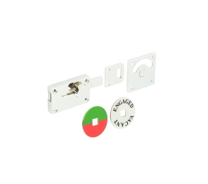 Burlington BUR2552 Bathroom Indicator Lock - Polished Nickel