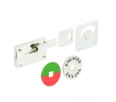Burlington BUR2552 Bathroom Indicator Lock - Polished Nickel