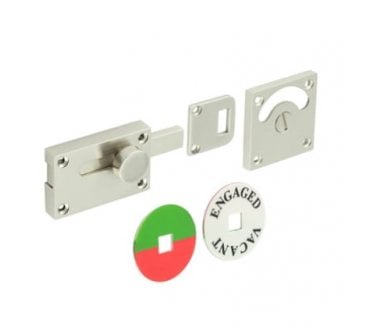 Burlington BUR2552 Bathroom Indicator Lock - Satin Nickel