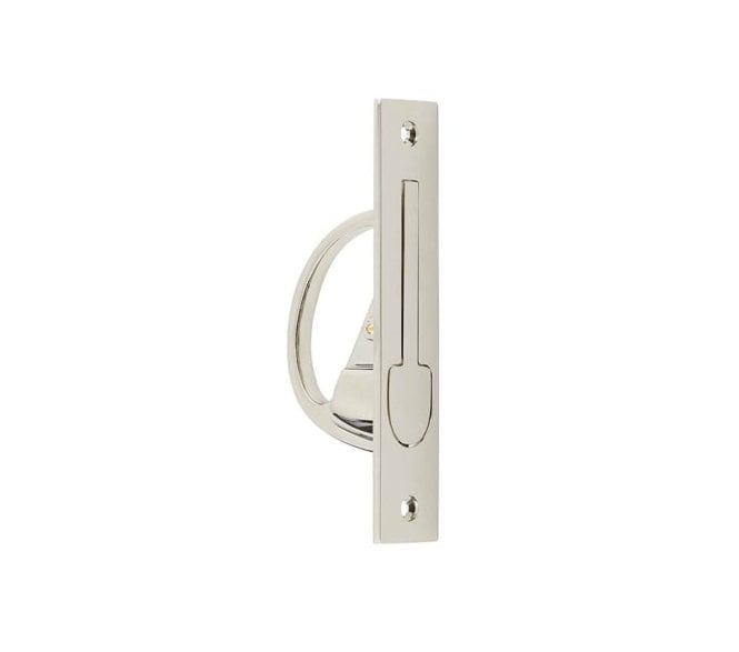 Burlington BUR280 Pocket Door Gravity Edge Pull - Polished Nickel