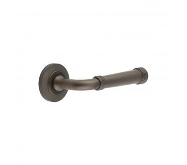 Burlington BUR35 Highgate Door Handle On Chamfered Rose - Dark Bronze