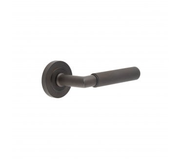 Burlington BUR40 Piccadilly Door Handle On Plain Rose - Dark Bronze