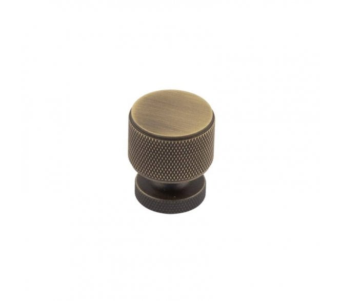 Burlington BUR400 Piccadilly Knurled Cabinet Knob - Antique Brass