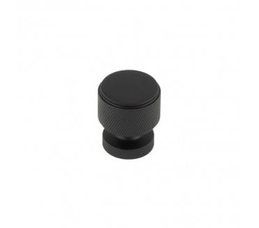 Burlington BUR400 Piccadilly Knurled Cabinet Knob - Matt Black