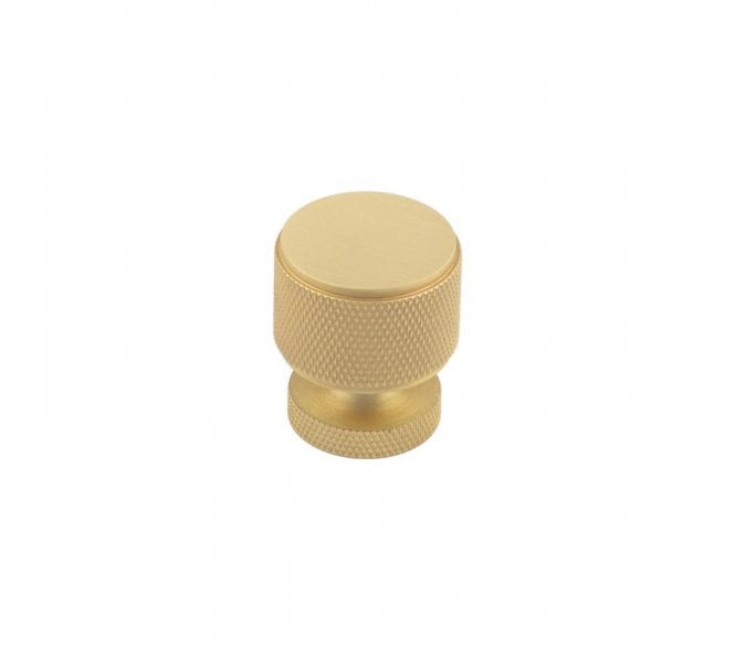 Burlington BUR400 Piccadilly Knurled Cabinet Knob - Satin Brass