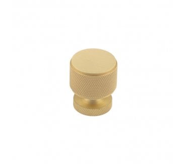 Burlington BUR400 Piccadilly Knurled Cabinet Knob - Satin Brass