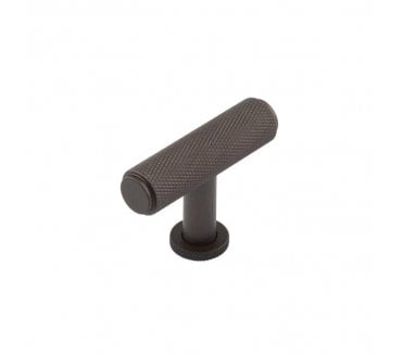 Burlington BUR401 Piccadilly Knurled T-Bar Knob - Dark Bronze