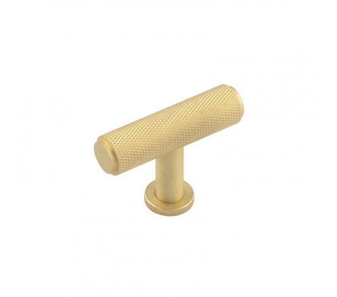 Burlington BUR401 Piccadilly Knurled T-Bar Knob - Satin Brass