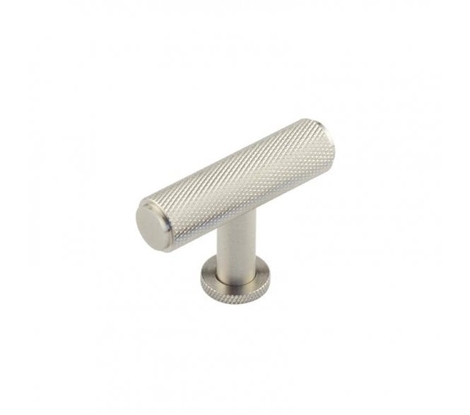 Burlington BUR401 Piccadilly Knurled T-Bar Knob - Satin Nickel