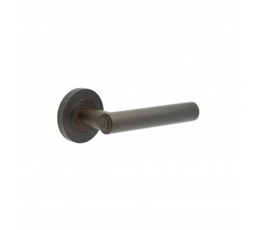 Burlington BUR45 Richmond Door Handle On Plain Rose - Dark Bronze