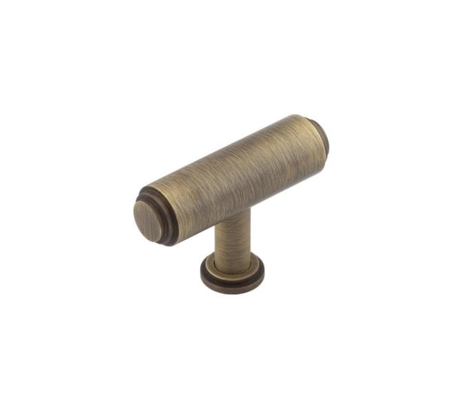 Burlington BUR502 Belgrave Stepped T-Bar Knob - Antique Brass