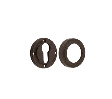 Burlington BUR61 Euro Profile Escutcheon on Stepped Rose - Dark Bronze