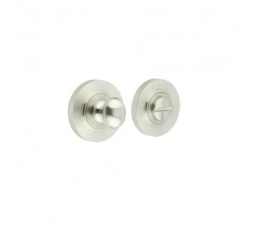 Burlington BUR80 Bathroom Turn & Release On Knurled Rose - Satin Nickel