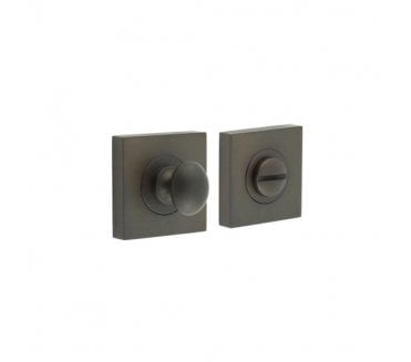 Burlington BUR80 Bathroom Turn & Release On Square Plain Rose - Dark Bronze