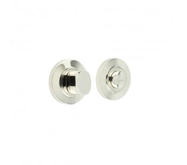 Burlington BUR81 Bathroom Turn & Release On Chamfered Rose - Polished Nickel