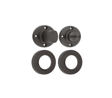 Burlington BUR81 Bathroom Turn & Release On Knurled Rose - Dark Bronze