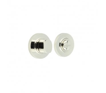 Burlington BUR81 Bathroom Turn & Release On Knurled Rose - Polished Nickel