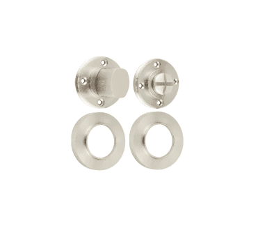 Burlington BUR81 Bathroom Turn & Release On Knurled Rose - Satin Nickel