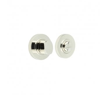 Burlington BUR81 Bathroom Turn & Release On Plain Rose - Polished Nickel