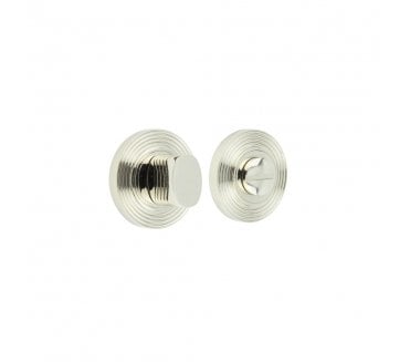 Burlington BUR81 Bathroom Turn & Release On Reeded Rose - Polished Nickel