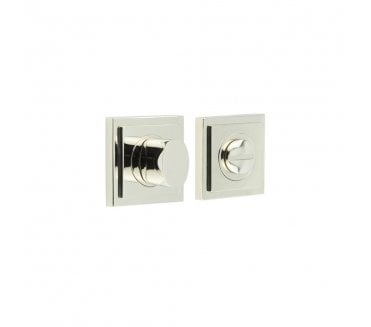 Burlington BUR81 Bathroom Turn & Release On Stepped Plain Rose - Polished Nickel