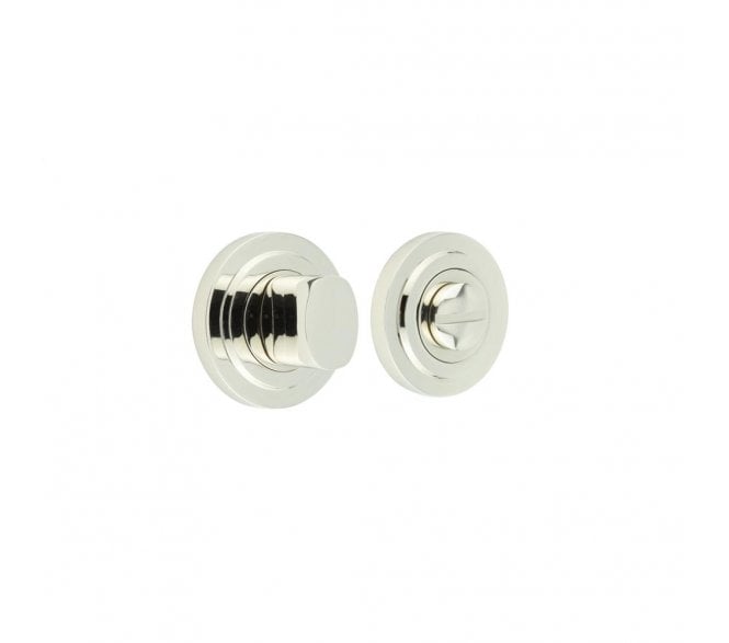 Burlington BUR81 Bathroom Turn & Release On Stepped Rose - Polished Nickel