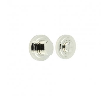 Burlington BUR81 Bathroom Turn & Release On Stepped Rose - Polished Nickel