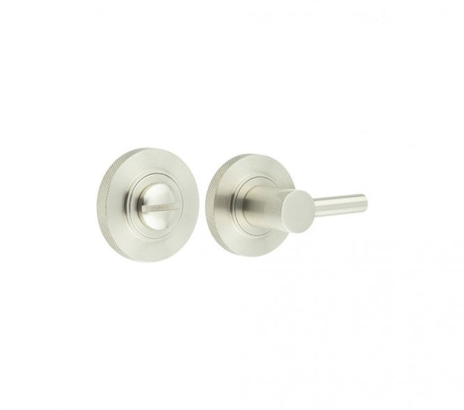 Burlington BUR82 Easy Bathroom Turn & Release W/ Knurled Roses - Satin Nickel