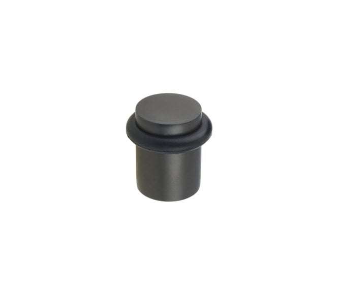 Burlington BUR960 Solid Brass Plain Floor Mounted Door Stop - Dark Bronze