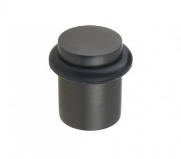 Burlington BUR960 Solid Brass Plain Floor Mounted Door Stop - Dark Bronze