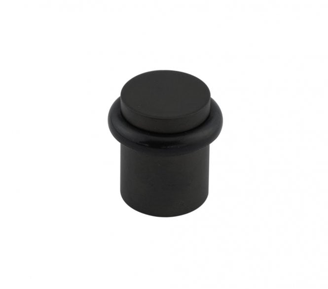 Burlington BUR960MB Solid Brass Floor Mounted Door Stop - Matt Black