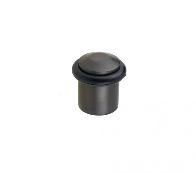 Burlington BUR961 Solid Brass Chamfered Floor Mounted Door Stop - Dark Bronze