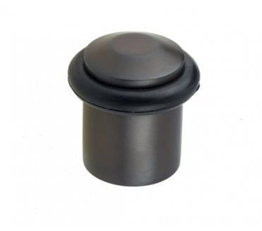 Burlington BUR961 Solid Brass Chamfered Floor Mounted Door Stop - Dark Bronze